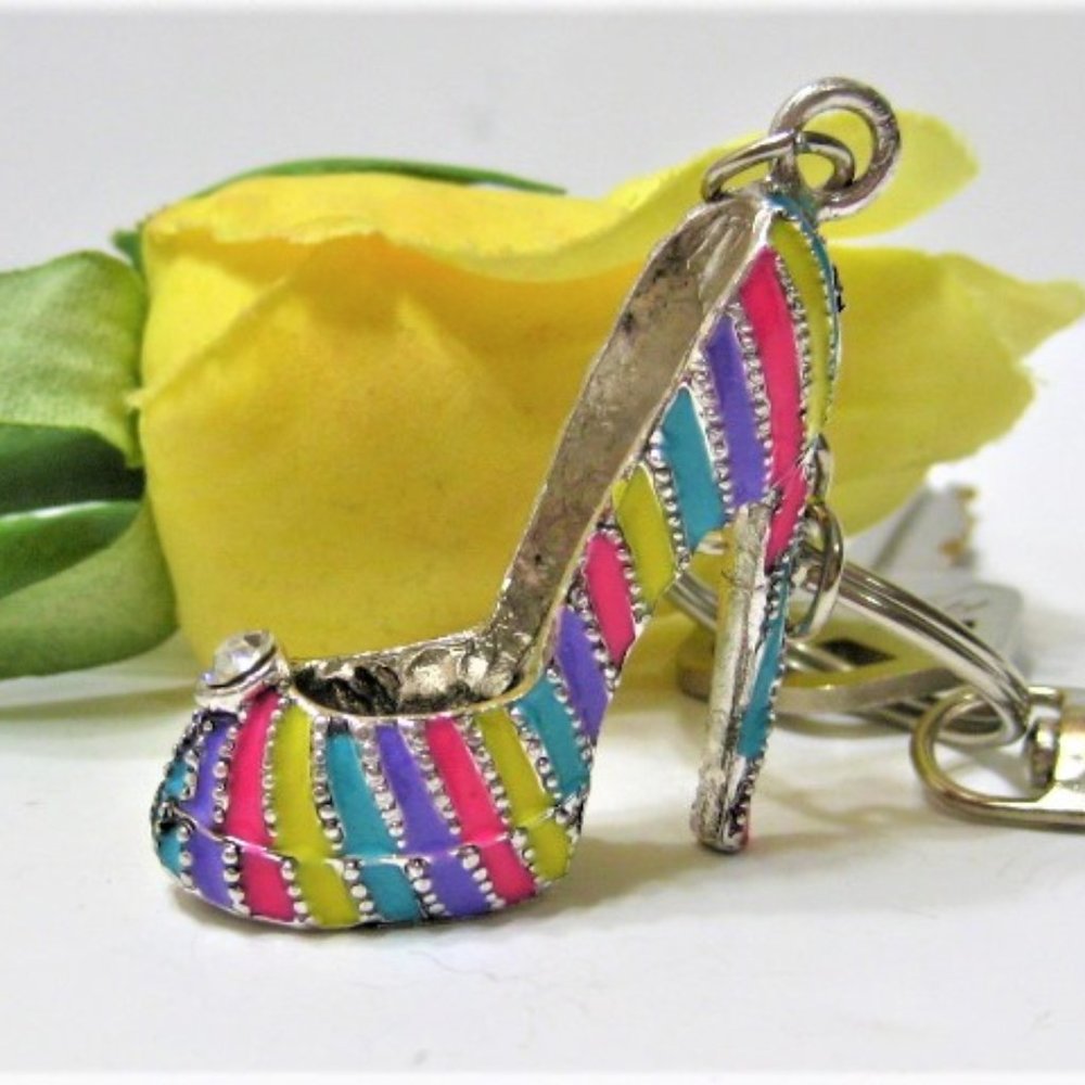Large stiletto women's key chain, purse jewelry